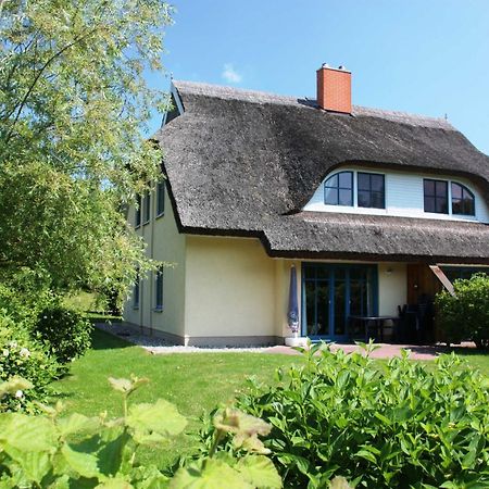 Komfortables Reetdachferienhaus Hasel 1 Puddemin Buitenkant foto